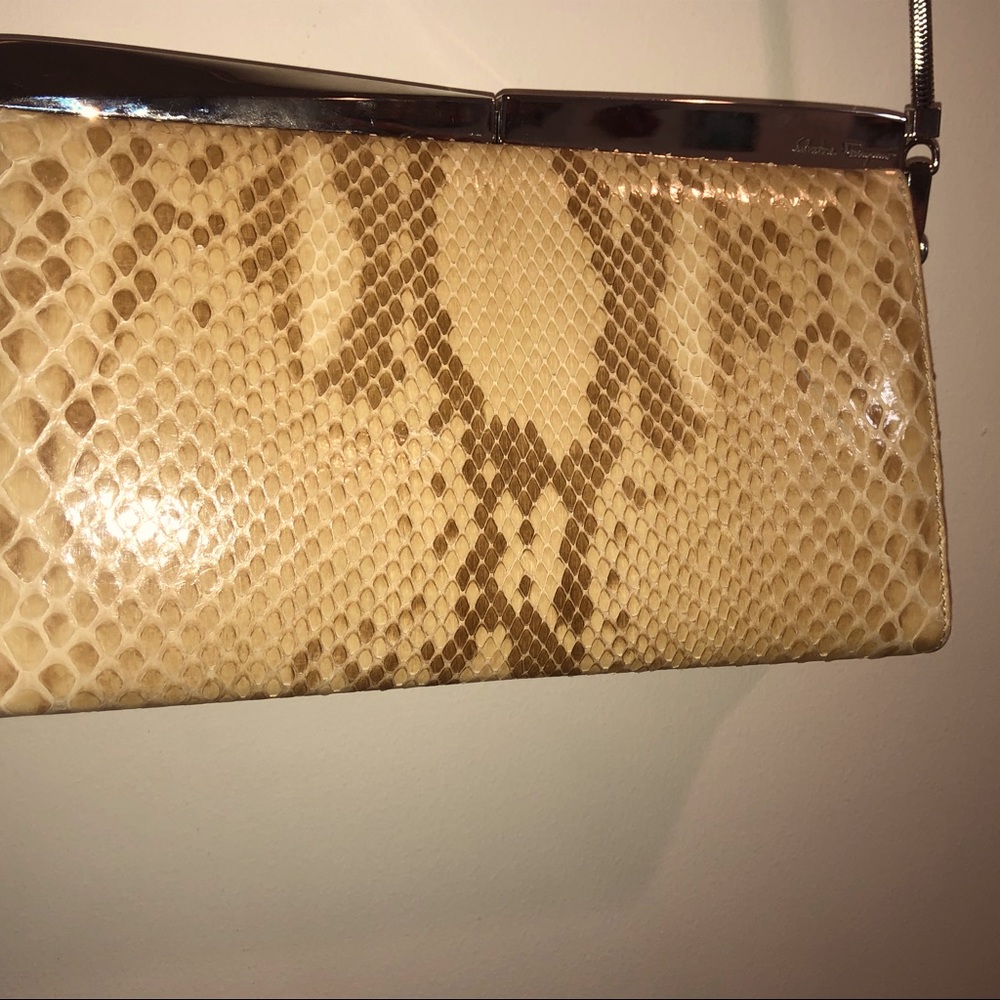 Salvatore Ferragamo python clutches